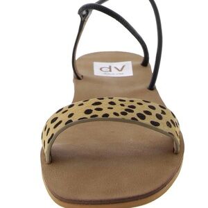 Dolce Vita Women's Sandals with Animal Print and Black Straps